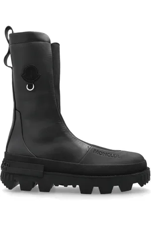 Moncler Sko, Dame, Sort, 39 EU, Læder, Ankelstøvler