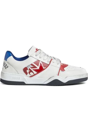 Dsquared2 Sko, Herre, Hvid, 41 EU, Læder, Læder Panelled Sneakers