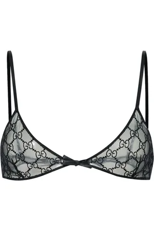 Gucci Badetøj, Dame, Sort, S, Uld, Sort trekantet skåls undertøj