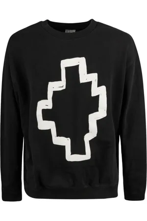 MARCELO BURLON Sweathshirts & Hoodies, Herre, Sort, S, Bomuld, Trænings T-shirt
