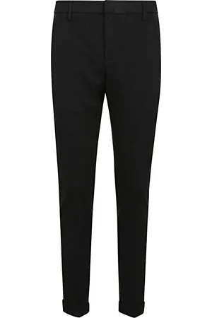Dondup Bukser, Herre, Sort, W35, Bomuld, Sorte Slim Chino Bukser