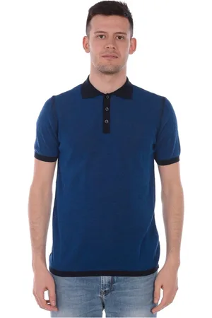 Trussardi Top, Herre, Blå, S, Bomuld, Polo Bluser