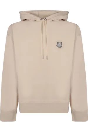 Maison Kitsuné Sweathshirts & Hoodies, Herre, , S, Bomuld, Bold Fox Ivory Hoodie
