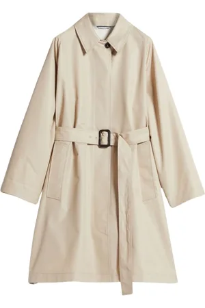 Max Mara Frakke, Dame, , XS, Bomuld, Belted Coat