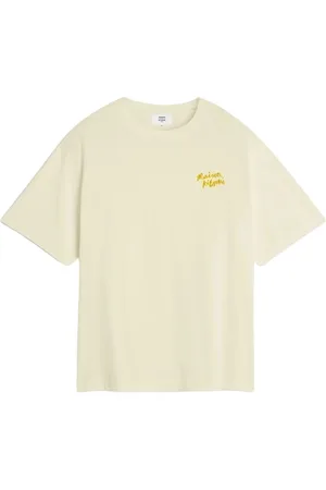 Maison Kitsuné Top, Herre, , S, Bomuld, Broderet Oversize T-shirt med Side Logo