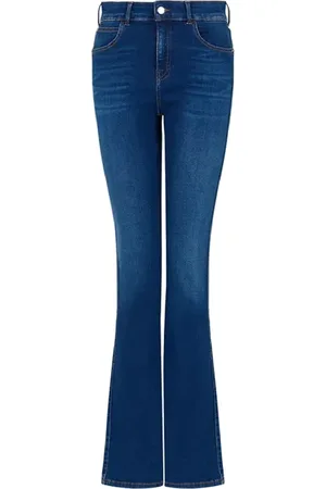Emporio Armani Jeans, Dame, Blå, W27, Denim, Flared Denim Jeans
