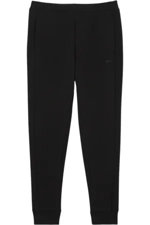 Lacoste Bukser, Herre, Sort, L, Bomuld, Sort joggingbukser i jersey med minimalistisk design