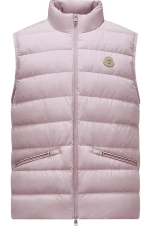 Moncler Jakke, Herre, Lyserød, M, Læder, Letvægts Rose Dunjakke