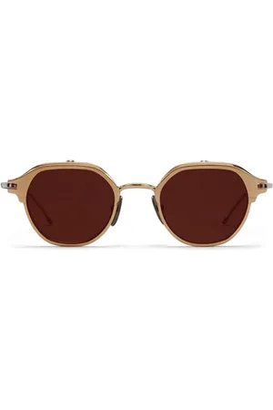 Thom Browne Tilbehør, unisex, Gul, 46 MM, Uld, Solbriller