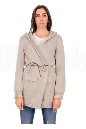 Fabiana Filippi Strik, Dame, , XL, Uld, Luksuriøs Uldblanding Cardigan