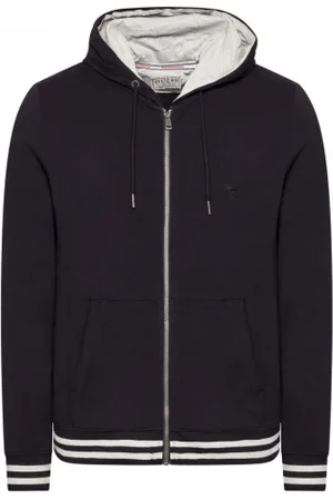 Guess Sweathshirts & Hoodies, Herre, Sort, M, Bomuld, Zip Hættetrøje