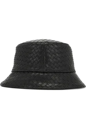 Bottega Veneta Tilbehør, Dame, Sort, S, Læder, Intrecciato Nappa Bucket Hat