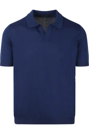 TAGLIATORE Top, Herre, Blå, L, Bomuld, Frat Bomuldstrik Polo