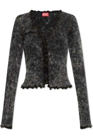 Diesel Top, Dame, Sort, L, Bomuld, T-Flux Top