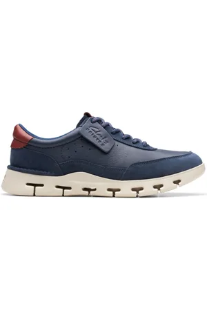 Clarks Sko, Herre, Blå, 41 EU, Læder, Nature X One Sneakers