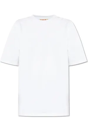 Marni Top, Herre, Hvid, S, Bomuld, Logo T-shirt