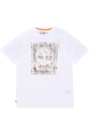 Timberland Top, Herre, Hvid, L, Bomuld, Stack Tee