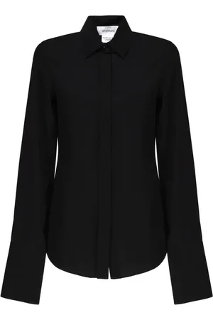 Sportmax Bluser & Skjorter, Dame, Sort, S, Bomuld, Dame Skjorte