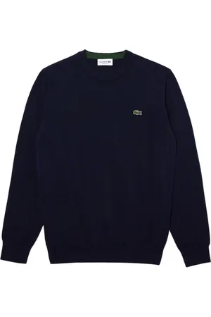 Lacoste Sweathshirts & Hoodies, Herre, Blå, XS, Bomuld, Cotton Fleece Hoodie