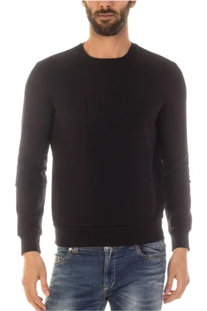 Emporio Armani Sweathshirts & Hoodies, Herre, Sort, M, Bomuld, Hættetrøje