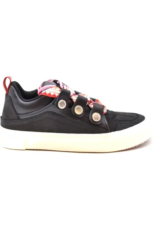 MARCELO BURLON Sko, Herre, Sort, 42 EU, Læder, Statement Sneakers