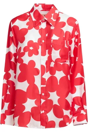 Marni Bluser & Skjorter, Dame, Rød, XS, Dillies Silk Shirt