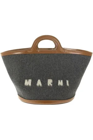 Marni Taske, Dame, Grå, ONE SIZE, Uld, Tropicalia Small Bag