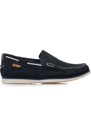 Clarks Sko, Herre, Blå, 41 EU, Suede, Noonan Step Loafers