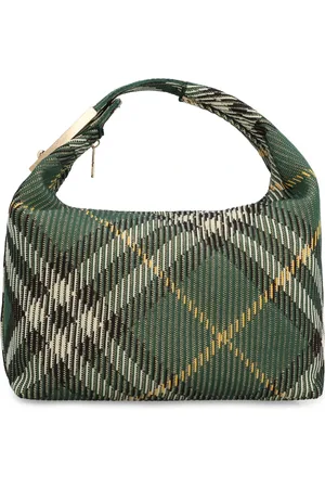 Burberry Taske, Dame, Grøn, ONE SIZE, Uld, Peg Håndtaske