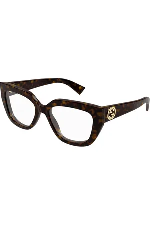 Gucci Tilbehør, Dame, Brun, 53 MM, Mode Briller i Sort