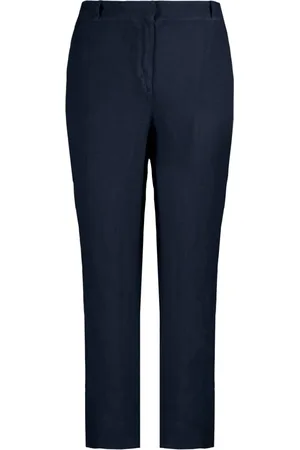 Bomboogie Bukser, Dame, Blå, XL, Linen Chino Bukser