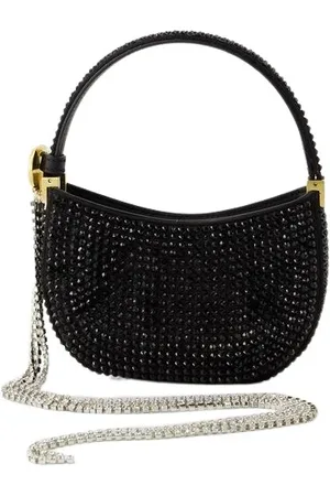 MAGDA BUTRYM Taske, Dame, Sort, ONE SIZE, Uld, Crystal Micro Hobo Taske