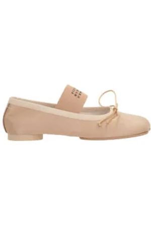 Maison Margiela Sko, Dame, Lyserød, 37 EU, Uld, Ballerina Sko - Flade Sko