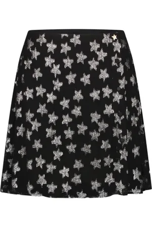 Fabienne Chapot Nederdel, Dame, Sort, XL, Uld, Lila Kort Nederdel