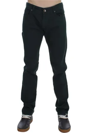 ERMANNO SCERVINO Jeans, Herre, Grøn, W34, Bomuld, Grønne Straight-Cut Jeans