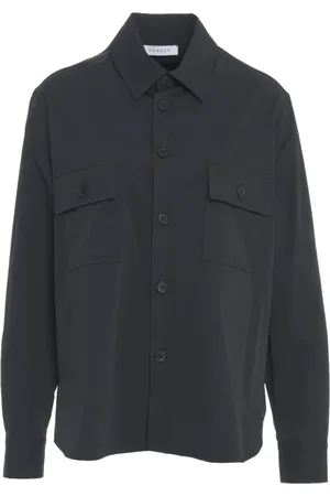 Gender Jakke, Herre, Sort, S, Uld, Sort Overshirt Jakke Elegant Detaljer
