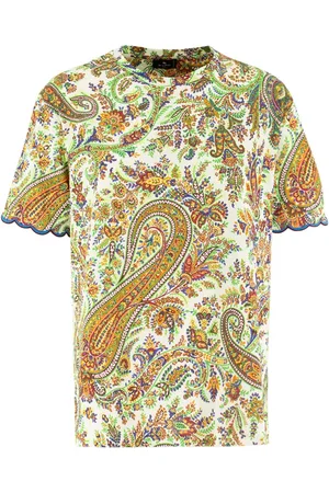 Etro Top, Dame, Flerfarvet, L, Bomuld, Crewneck T-shirt