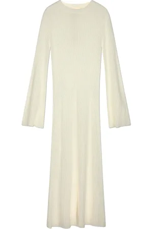 Loulou Studio Kjole, Dame, , M, Uld, Luksuriøs Midi-kjole i Uld og Cashmere