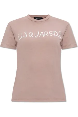 Dsquared2 Top, Dame, Lyserød, M, Bomuld, Trykt T-shirt