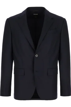 Ermenegildo Zegna Jakke, Herre, Blå, XL, Uld, Blazer
