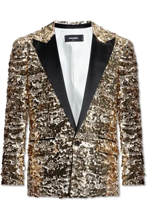 Dsquared2 Jakke, Herre, Gul, M, Uld, Sequin Blazer