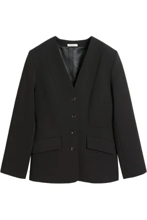 By Malene Birger Jakke, Dame, Sort, S, Collarless Blazer