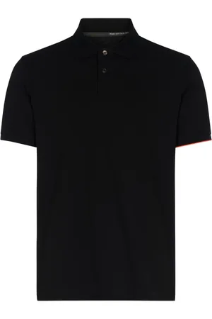 RRD Top, Herre, Sort, 3XL, Uld, Åndbar Polo Shirt med Orange Kant