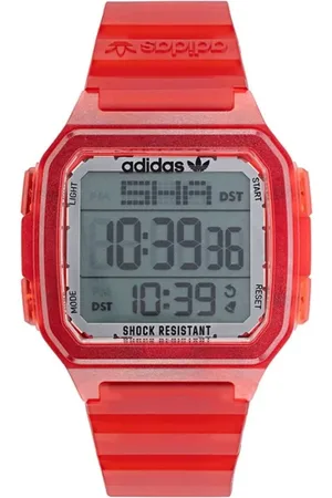 adidas Tilbehør, Dame, Rød, ONE SIZE, Uld, Digitalt ur med rød resinrem