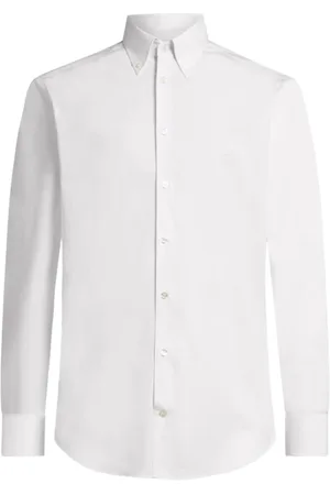 Etro Skjorte, Herre, Hvid, 2XL, Hvid Knappet Skjorte Lange Ærmer