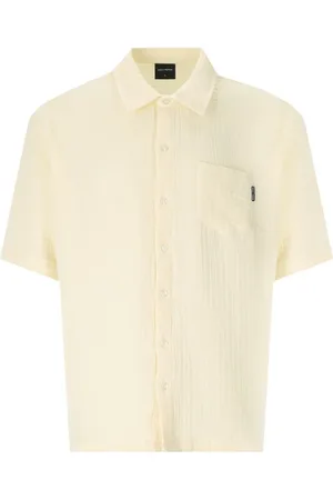 Daily paper Skjorte, Herre, Gul, M, Bomuld, Enzi Seersucker Polo Shirt