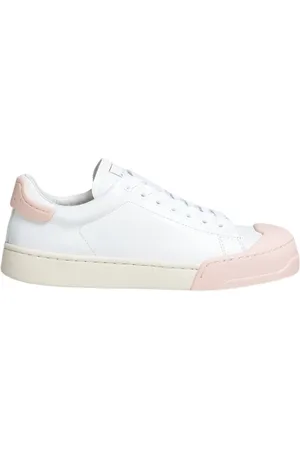 Marni Sko, Dame, Hvid, 41 EU, Læder, Farverig Bumper Sneaker