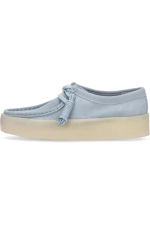 Clarks Sko, Dame, Blå, 37 1/2 EU, Wallabee Cup Moccasin Sko