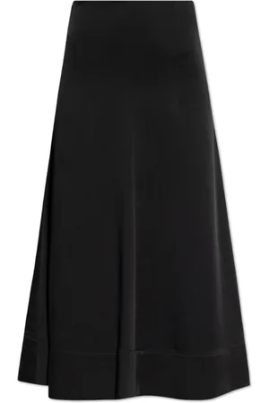 Lanvin Nederdel, Dame, Sort, XS, Satin, Satin Skirt