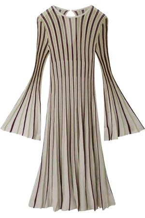 Stella McCartney Kjole, Dame, Flerfarvet, S, Uld, Lurex Midi Kjole
